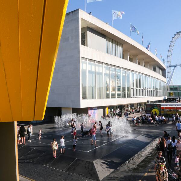 Aerial Views of the Southbank Centre and Visitors