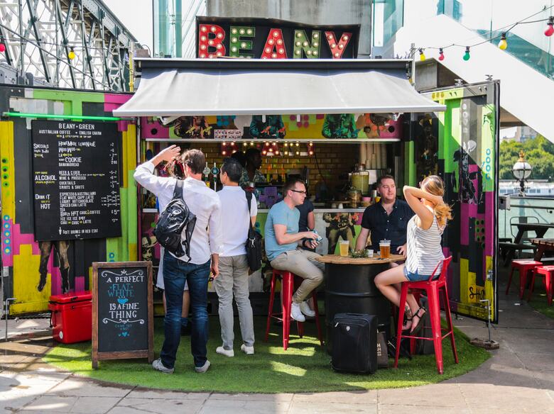 Beany Green Stall at the Southbank Centre