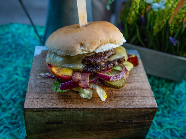 Burger from Woodwards Farm