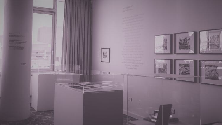 Image of exhibition space in the National Poetry Library