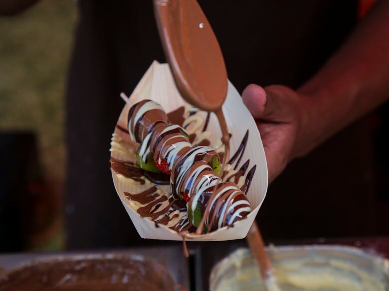 Choco Fruit UK Stall at the Southbank Centre Food Market