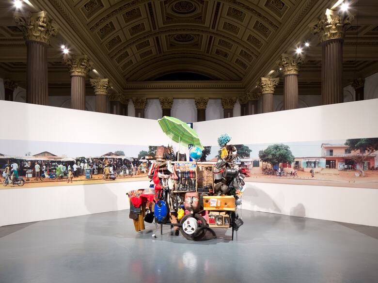 Installation View at Art From Elsewhere Exhibition