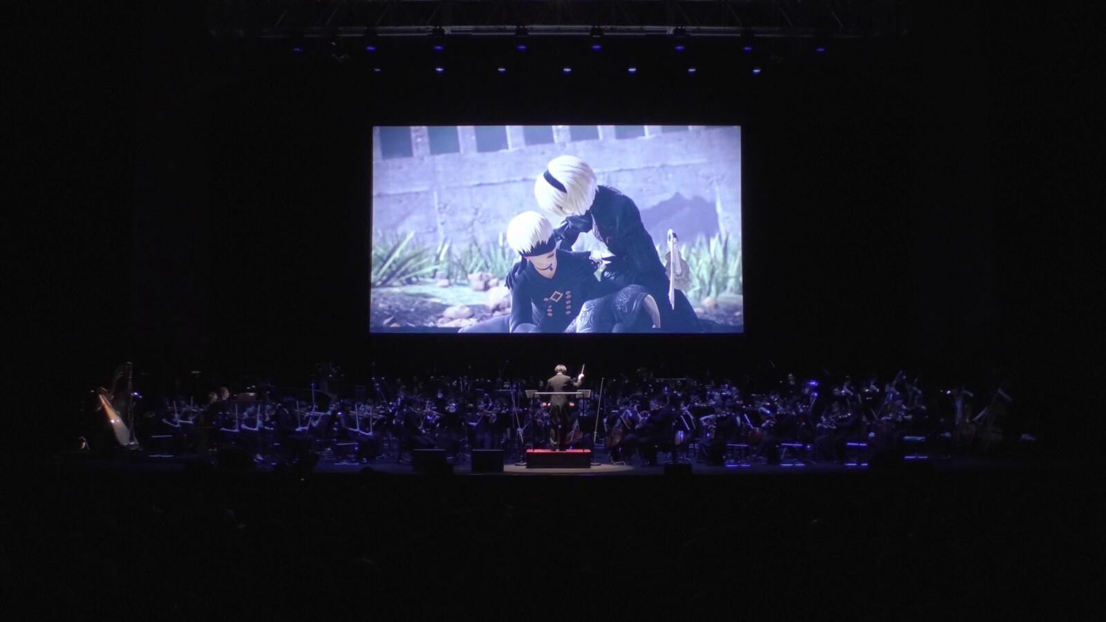 NieR orchestra on stage