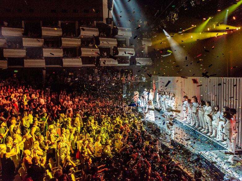 M.I.A. performing at her Meltdown Festival