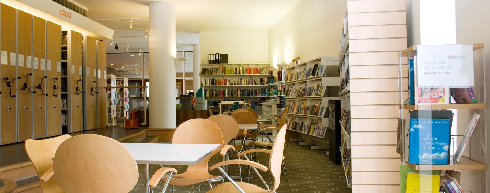 Inside The Poetry Library at the Southbank Centre