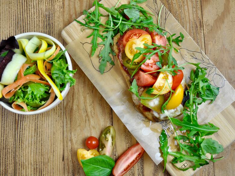 Food from Le Pain Quotidien at the Southbank Centre