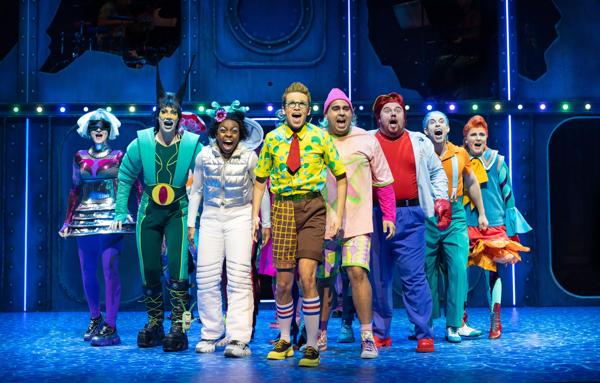 The Spongebob Musical cast on stage