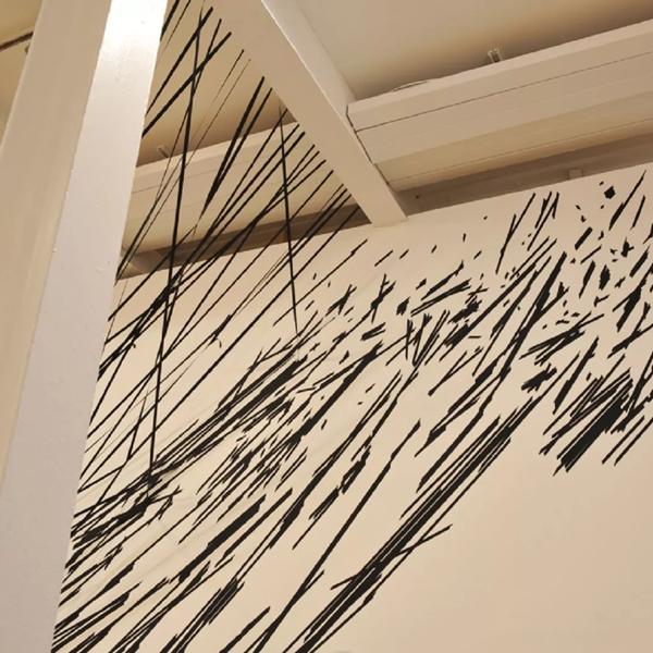 Installation view: The End of the Line: Attitudes in Drawing. Hayward Touring Exhibition at The Fruitmarket Gallery, Edinburgh 2009