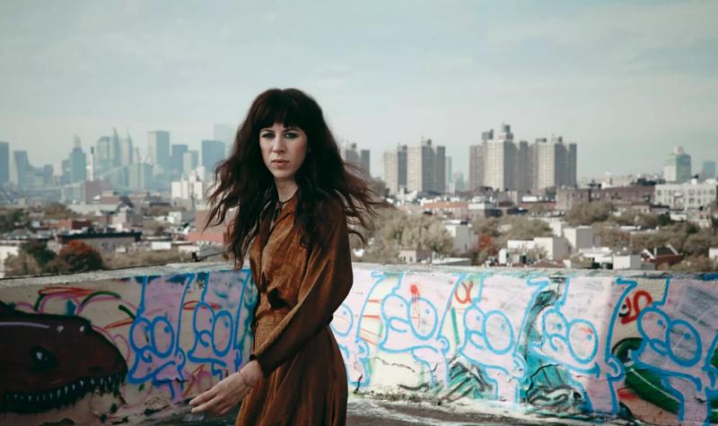 Composer Missy Mazzoli on a graffitied rooftop