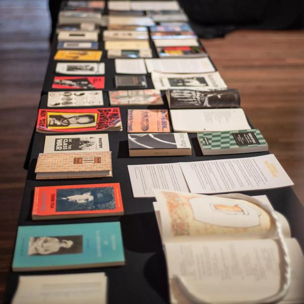A selection of books at the National Poetry Library Open Day