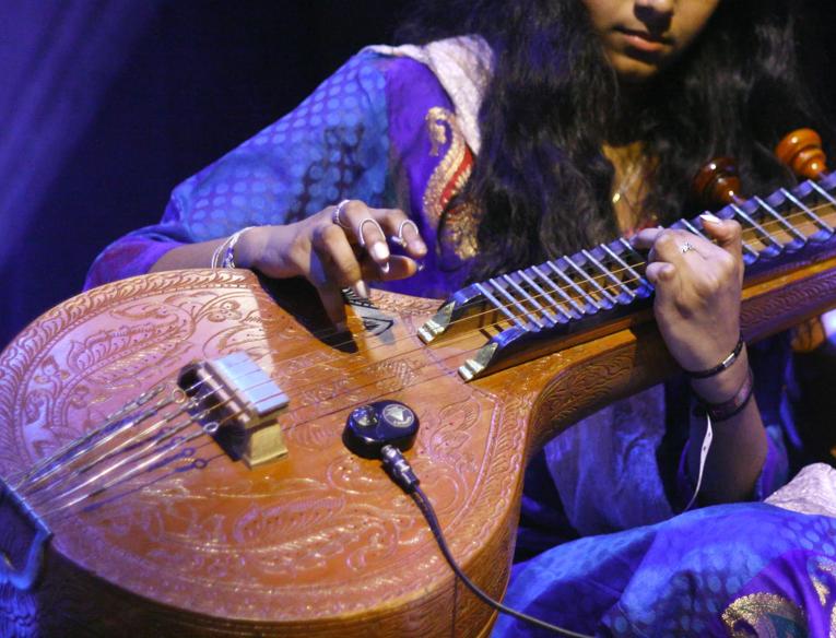 Sitar Player performing