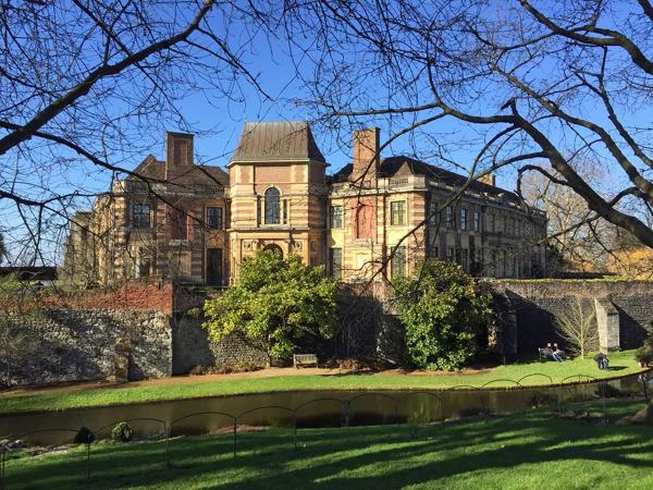 A sunny winter view of Eltham Palace in South London