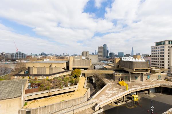 City view from the Royal Festival Hall rooftop