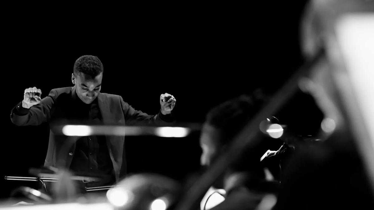 Conductor performs with the Nu Civilisation Orchestra