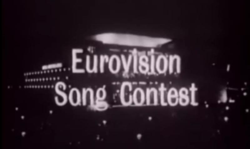 Title card for the BBC's coverage of the Eurovision Song Contest at Royal Festival Hall, 1960
