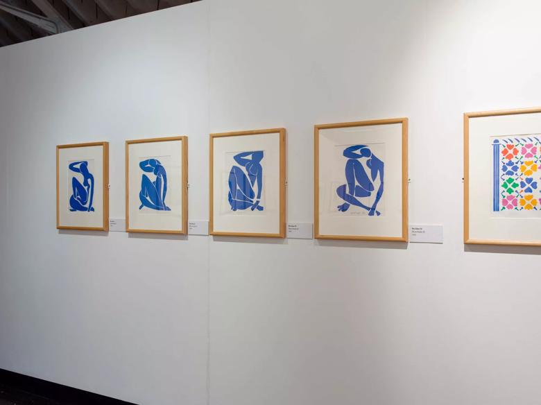 Installation view: Matisse: Drawing with Scissors Late Works 1950 - 1954, a Hayward Touring exhibition