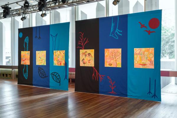  Installation view: Art by Post: Of Home and Hope, Southbank Centre, 2021