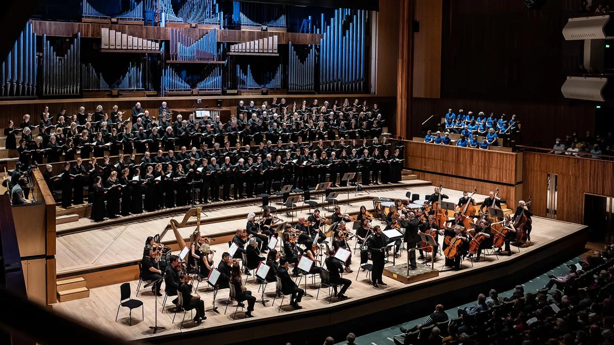 The Bach Choir in the Royal Festival Hall