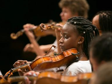 Violinist from the Nation Children's Orchestra