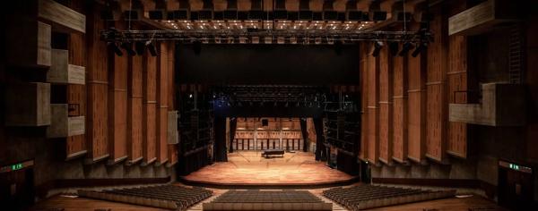 Audience view of Queen Elizabeth Hall auditorium