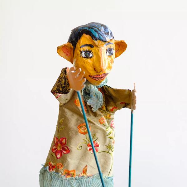 Painted puppet for Rug Rhymes