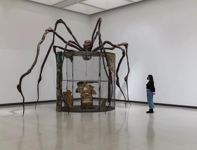 Installation view of Louise Bourgeois: The Woven Child at Hayward Gallery, 2022
