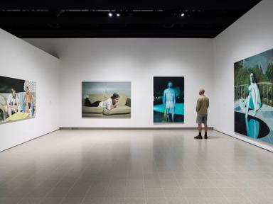 Installation view of Mixing It Up: Painting Today at Hayward Gallery, 2021