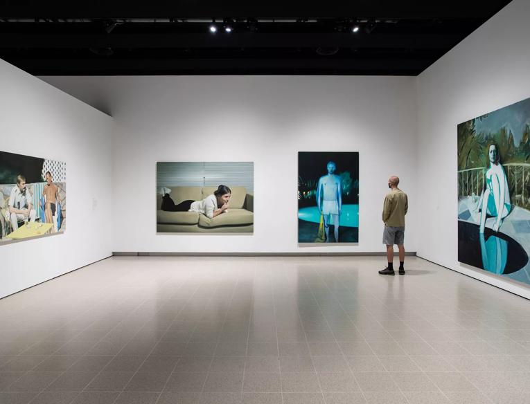 Installation view of Mixing It Up: Painting Today at Hayward Gallery, 2021