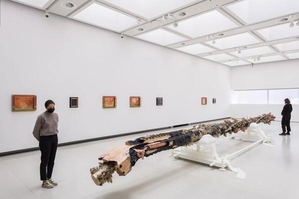 Installation view of Matthew Barney Redoubt at Hayward Gallery, 2021 © Matthew Barney, 2021. Photo Mark Blower