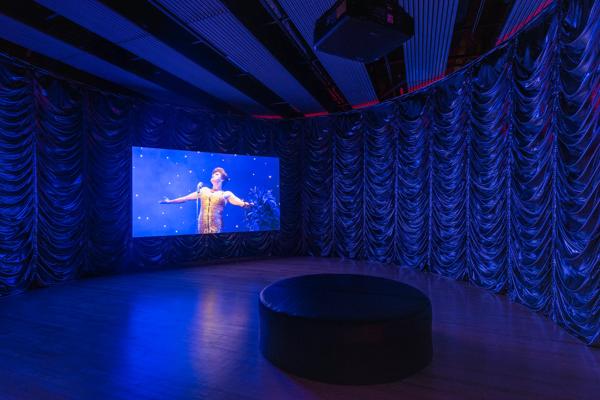 Installation view of Hannah Quinlan and Rosie Hastings, Something for the boys (2018), Kiss My Genders, Hayward Gallery