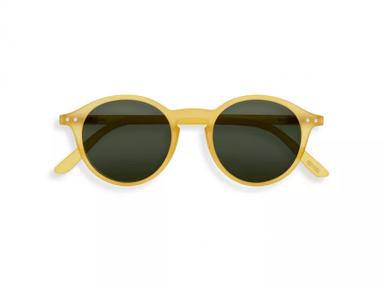 A pair of yellow sunglasses