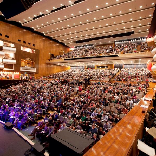 Audience in the Royal Festival Hall Auditorium