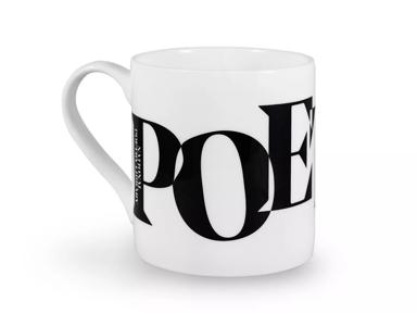 National Poetry Library mug in black and white