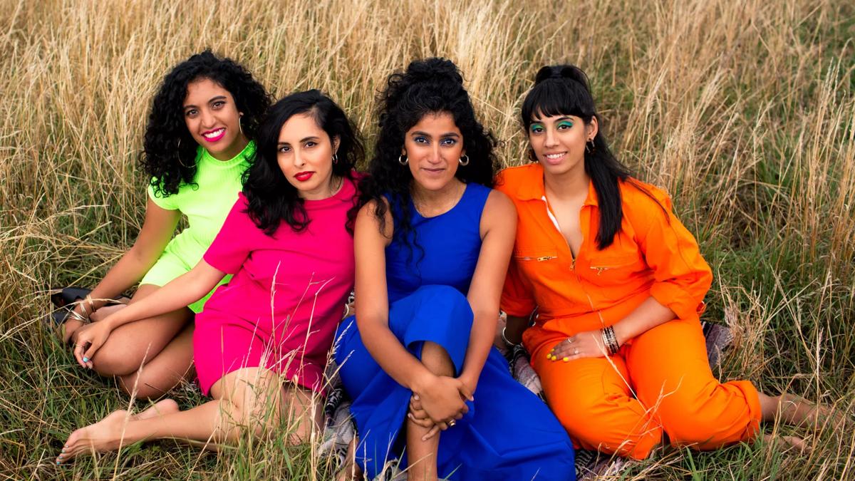 4 BROWN GIRLS WHO WRITE in a field