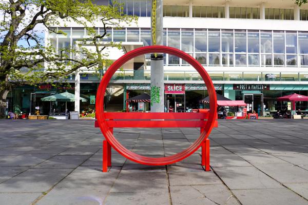 Modified Social Benches by Jeppe Hein