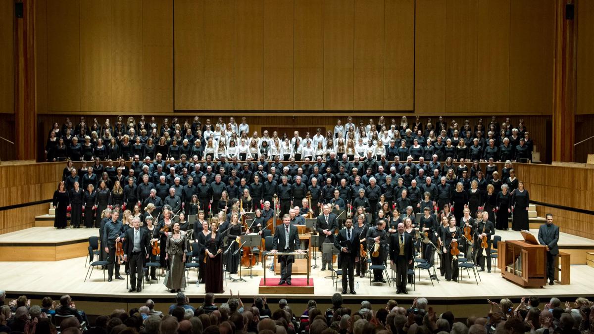 The Bach Choir in the Royal Festival Hall