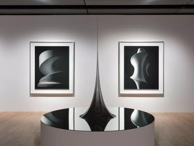 Installation view of Hiroshi Sugimoto, Conceptual Forms and Mathematicall Model 006.