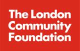 A red rectangle with white text reading "The London Community Foundation".