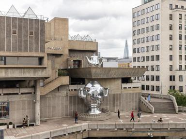 Slavs and Tatars, Samovar, 2021 © Slavs and Tatars. Installation view at Hayward Gallery.