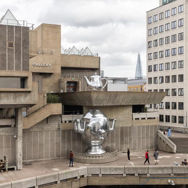 Slavs and Tatars, Samovar, 2021 © Slavs and Tatars. Installation view at Hayward Gallery.