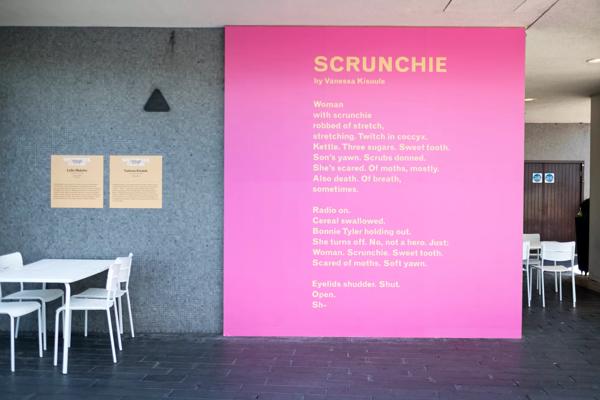 Installation view of Vanessa Kisuule's ‘Scrunchie’ at Southbank Centre's Everyday Heroes, on until 7 November 2020. Copyright the artist. Photo credit_ Linda Nylind
