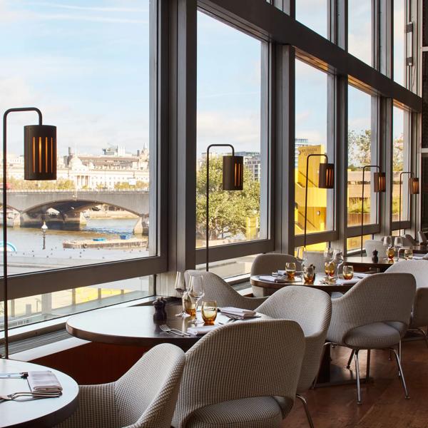 Skylon interior overlooking the River Thames