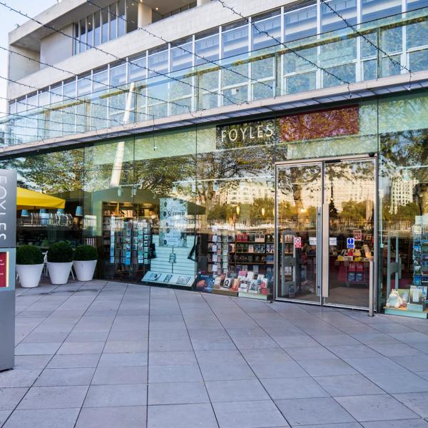 Exterior view of Foyles Bookshop at the Southbank Centre