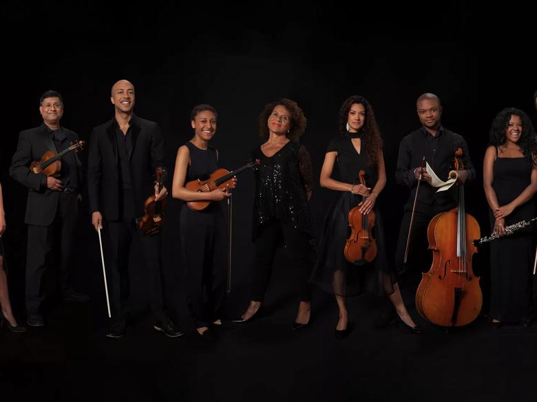Members of Chineke! Orchestra in a line-up