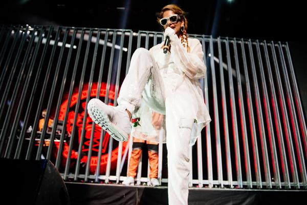 M.I.A. performing at her Meltdown Festival